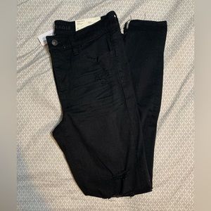 Ripped black jegging from American eagle